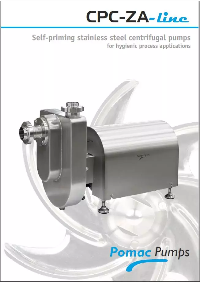 Brochure CPC-ZA-line. Self-priming stainless steel centrifugal pumps